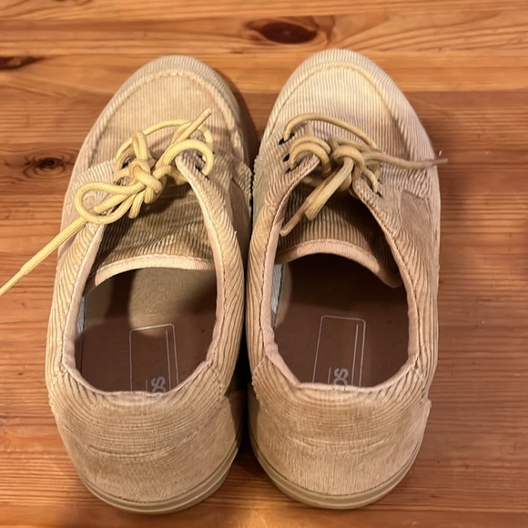 ASOS 4828 loafer tan lace up corduroy shoes - Picture 6 of 12